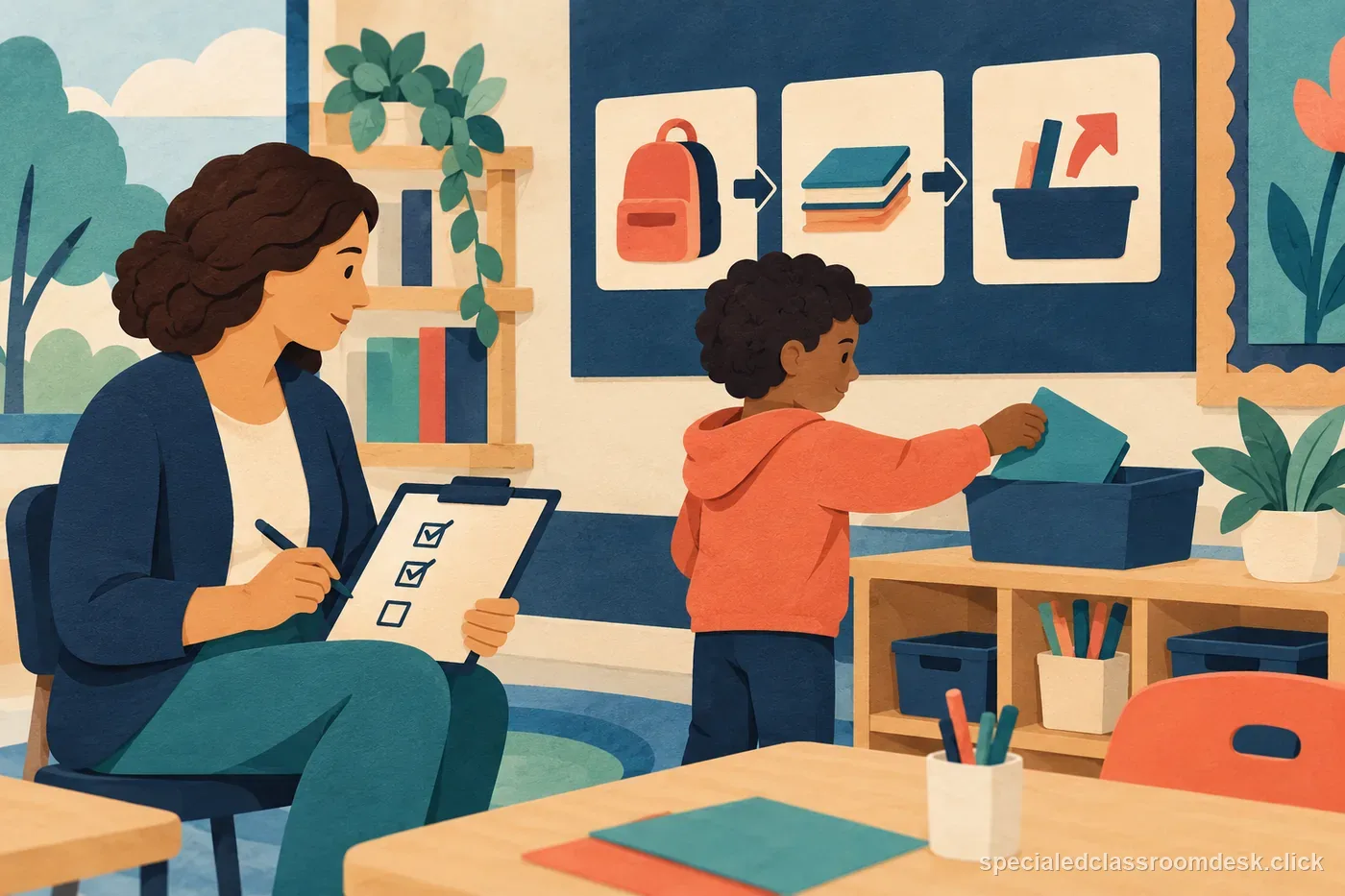 Illustration for Following Directions IEP Goal Example: Define Steps, Wait Time, Prompts, and Opportunities