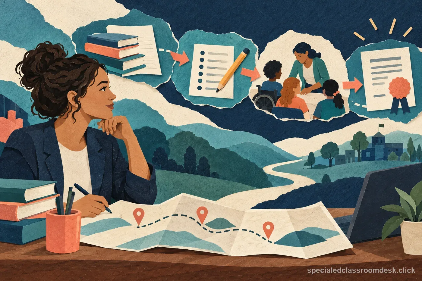 Illustration for Gen-Ed to Special Ed: How to Map Endorsement Coursework, Exams, and Clinical Requirements